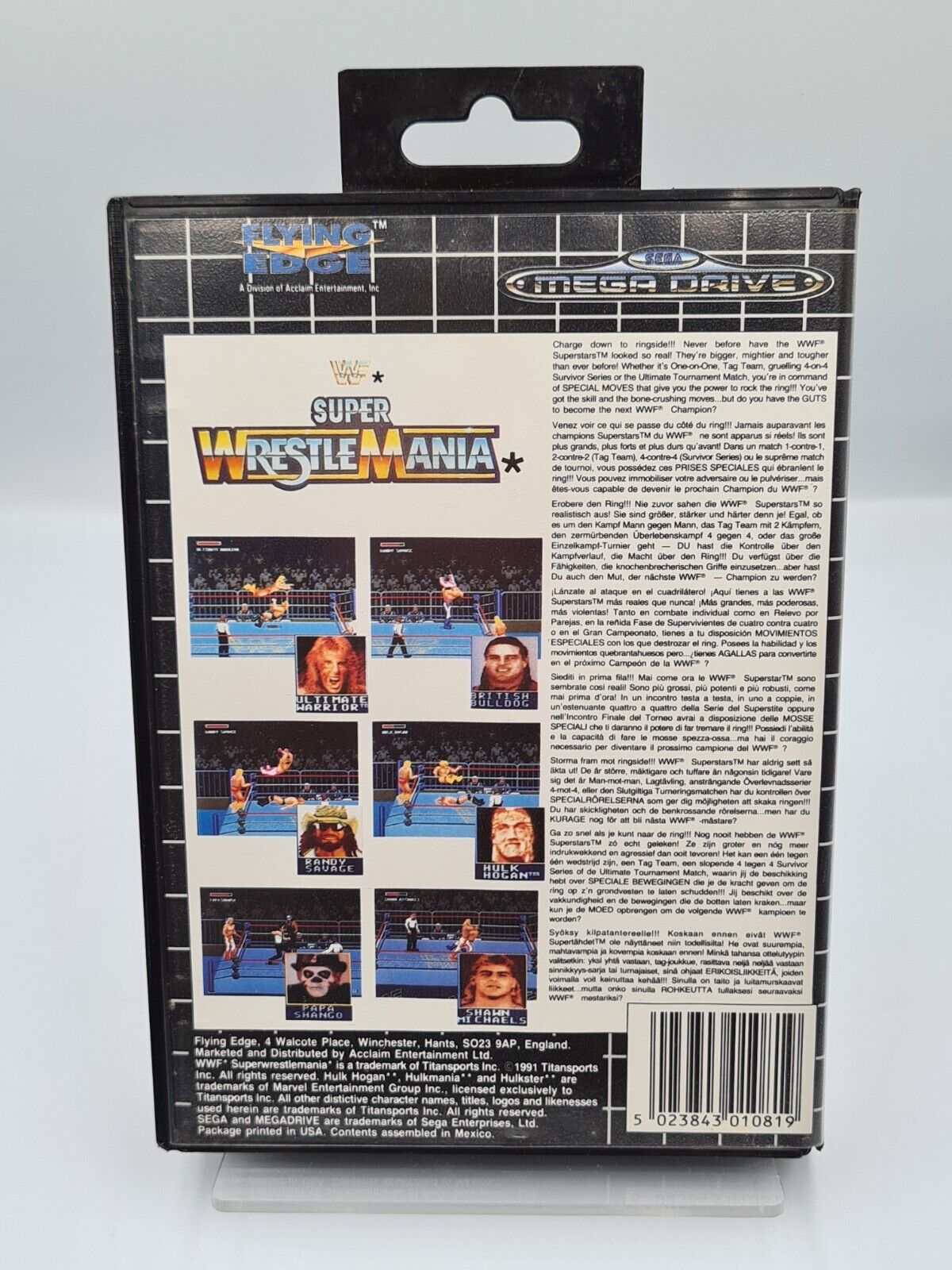 Sega Mega Drive Spiel WWF Super WrestleMania mit OVP + Anleitung Multi Language - T-Retro-Games 