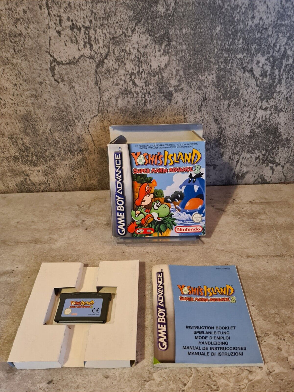 Gameboy Advance Yoshi's Island Super Mario Advance 3 mit OVP und Anleitung EUR - T-Retro-Games 