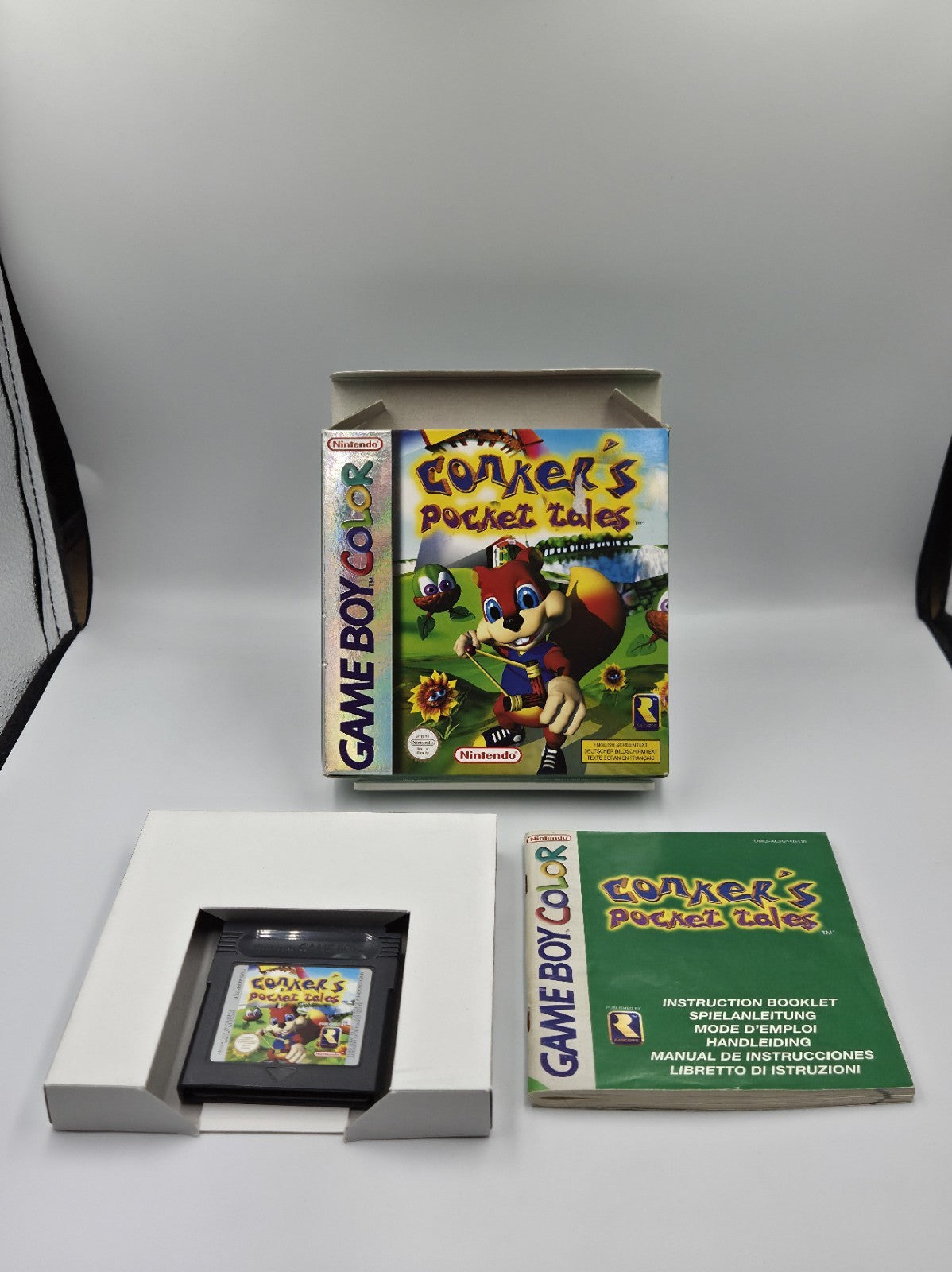 Nintendo Game Boy Color Conker's Pocket Tales mit OVP und Anleitung EUR