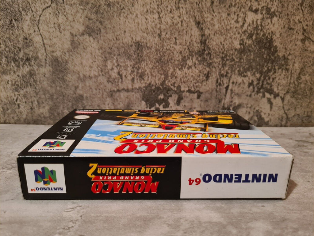 N64 Nintendo 64 Monaco Grand Prix Racing Simulation 2 mit OVP und Anleitung FAH - T-Retro-Games 