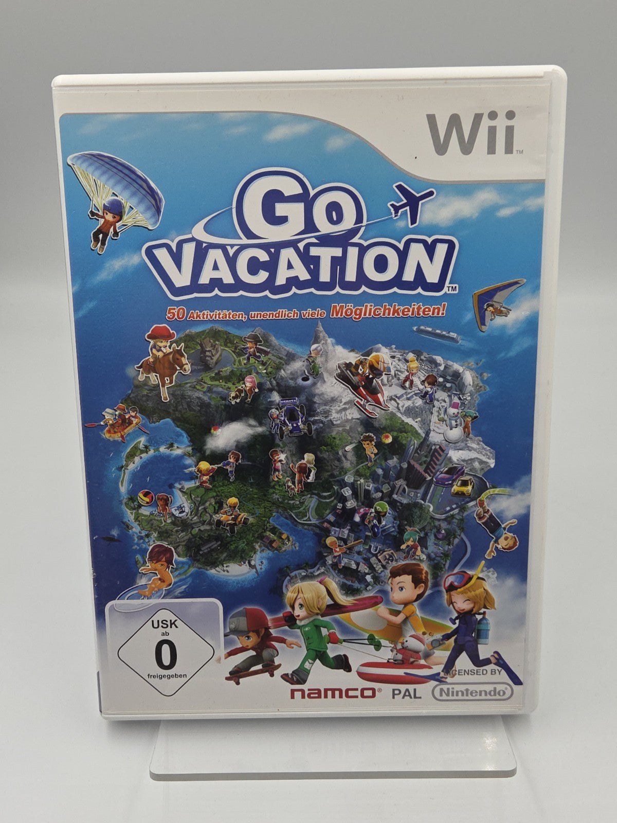 Nintendo Wii Spiel Go Vacation mit OVP und Anleitung NOE