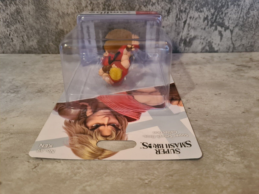 Amiibo Sammlerfigur Super Smash Bros. Ken Neu New Sealed NO. 69 - T-Retro-Games 