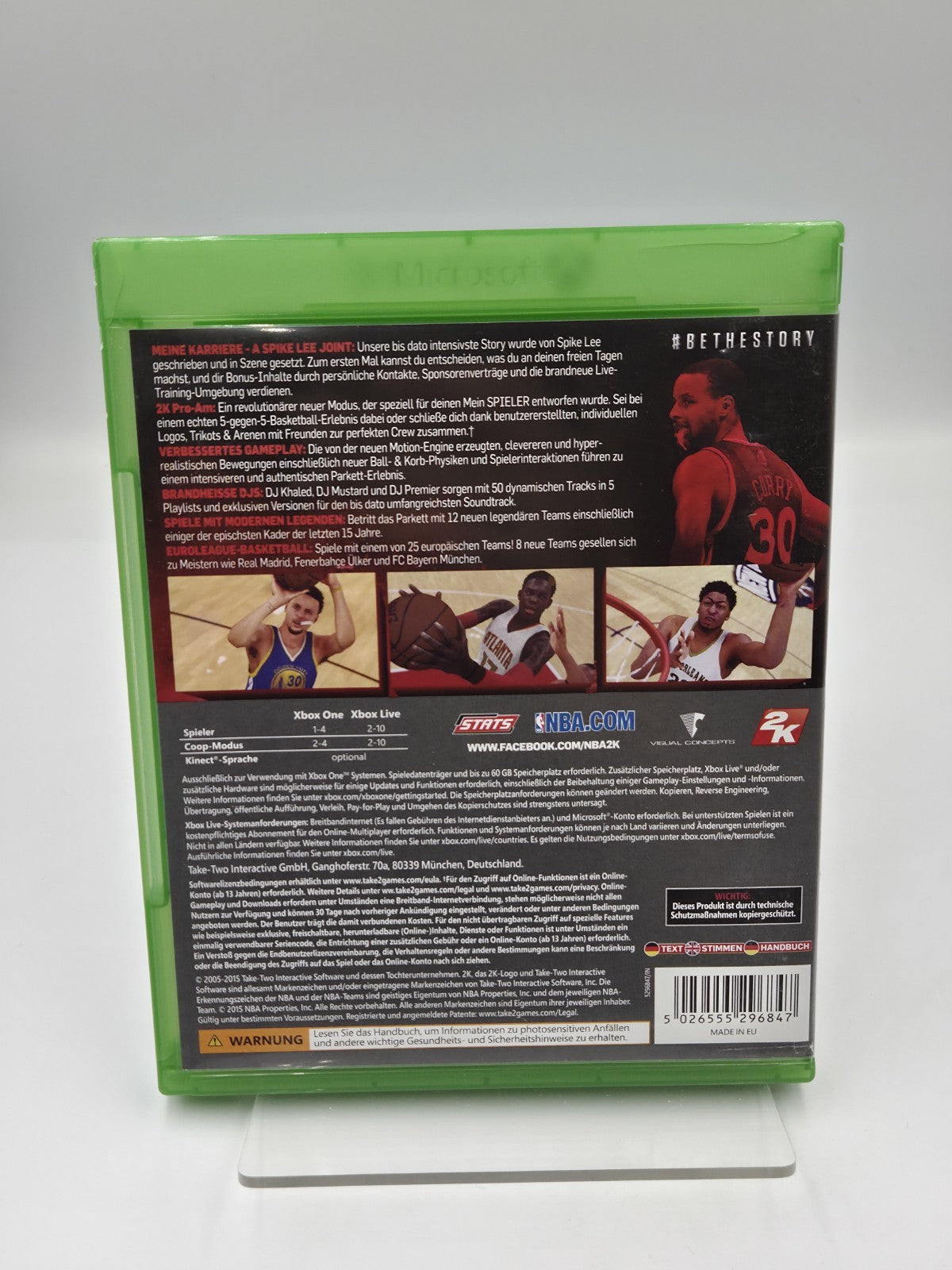 XBOXOne Spiel NBA 2K16 mit OVP und Anleitung Deutsch