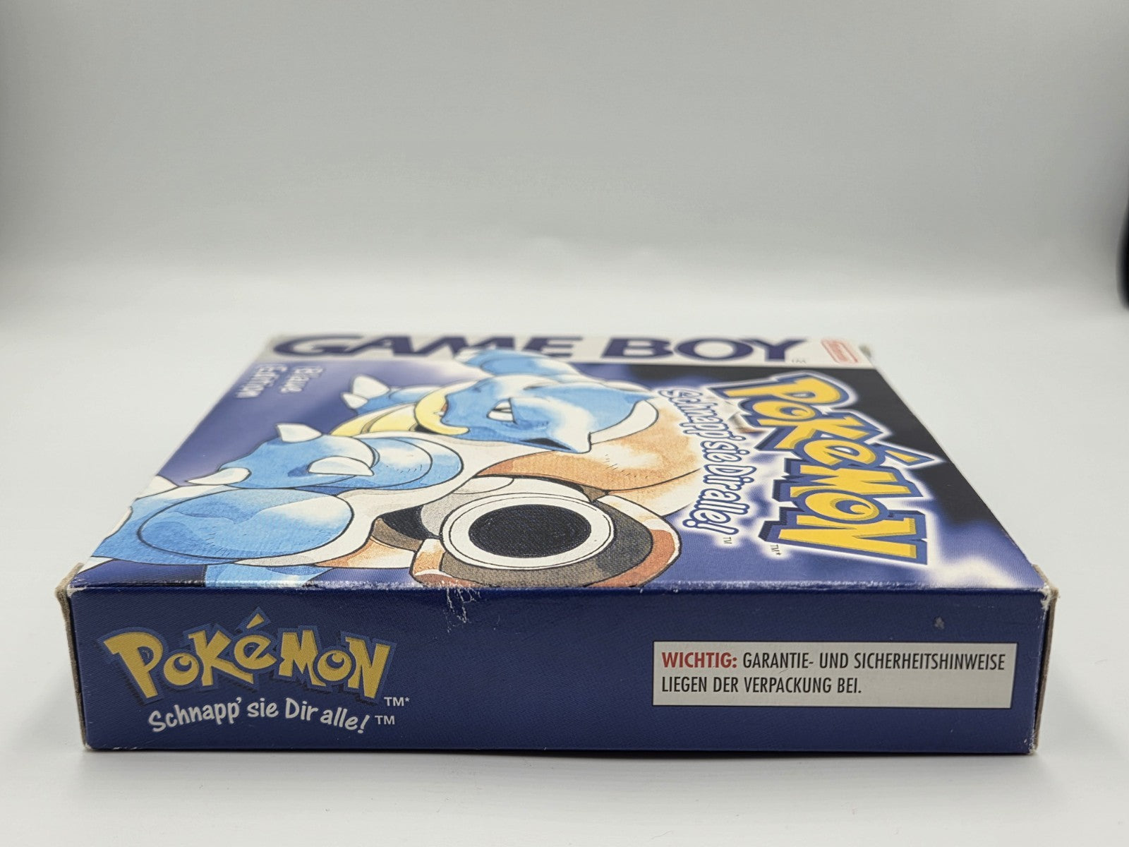 Nintendo Game Boy Pokemon Blaue Edition mit OVP und Anleitung NOE