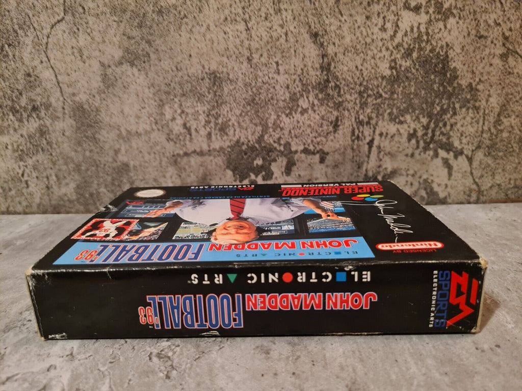 SNES Super Nintendo John Madden Football 93 mit OVP und Anleitung ESP - T-Retro-Games 