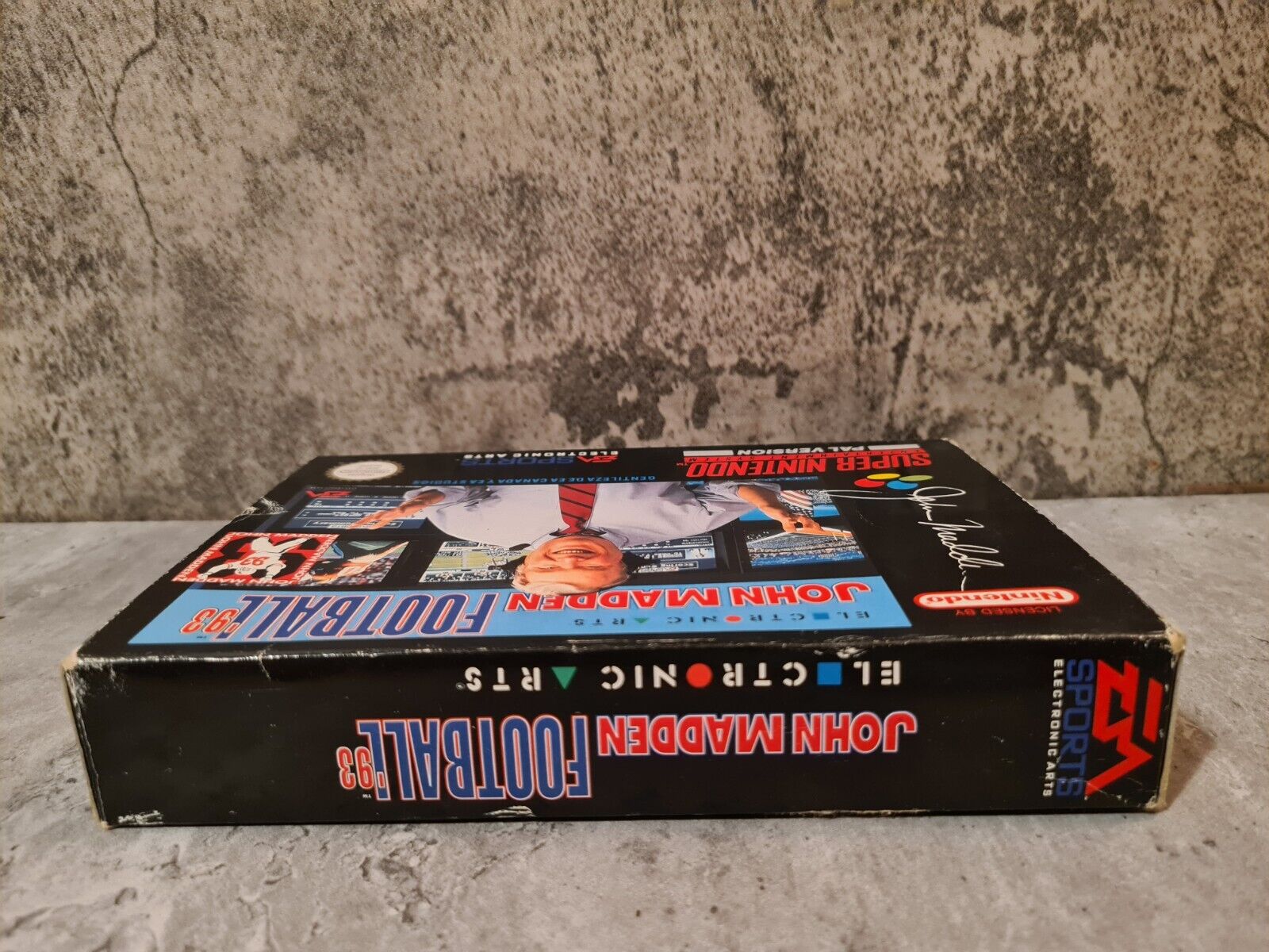 SNES Super Nintendo John Madden Football 93 mit OVP und Anleitung ESP - T-Retro-Games 