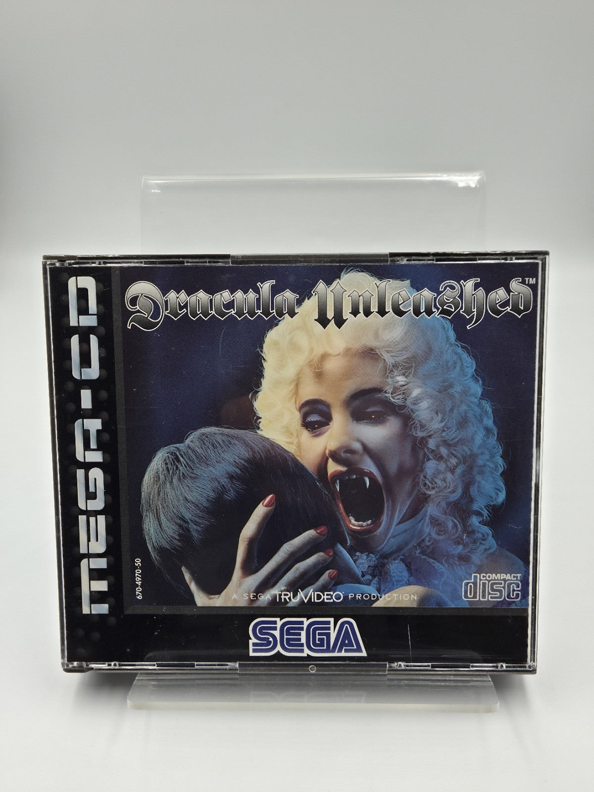 Sega Mega-CD Spiel Dracula Unleashed mit OVP+Anleitung Multi Language 2 Discs
