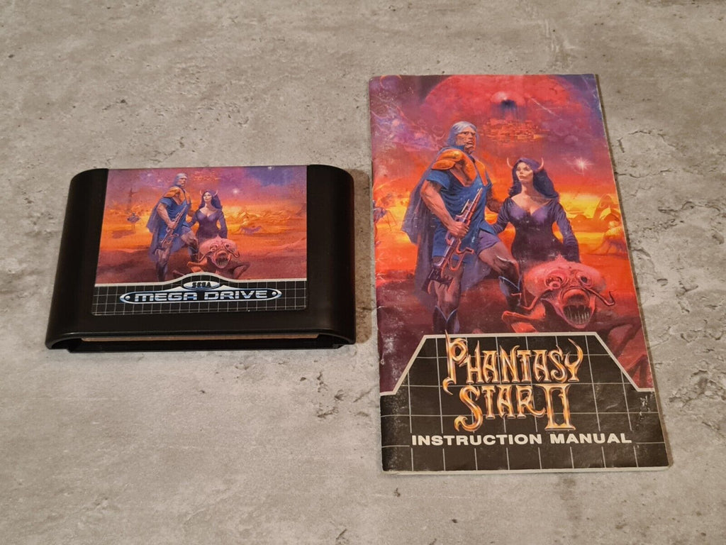Sega Mega Drive Spiel Phantasy Star II mit OVP und Anleitung Multi Language - T-Retro-Games 