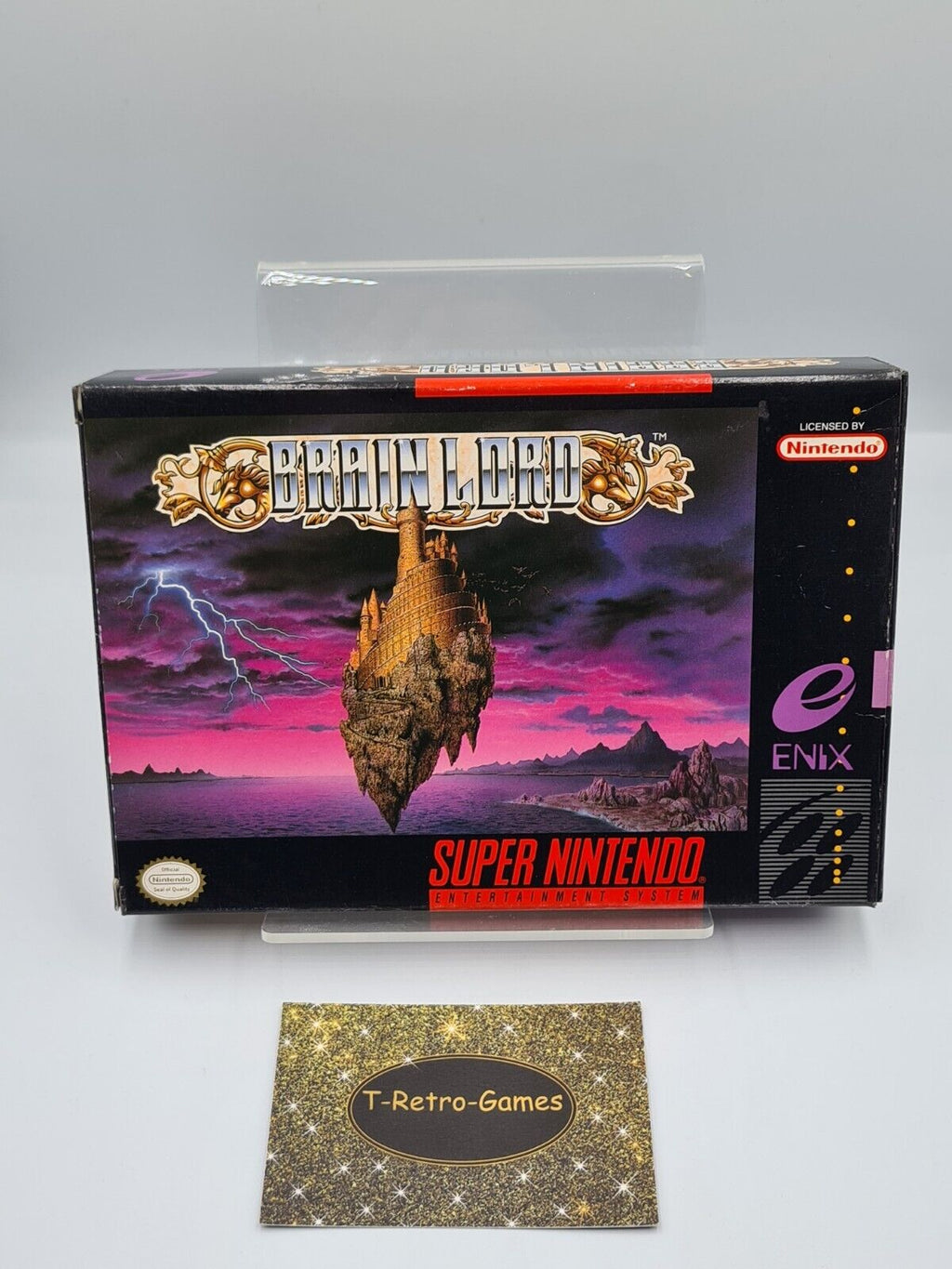 SNES Super Nintendo Brain Lord mit OVP und Anleitung NTSC-USA - T-Retro-Games 