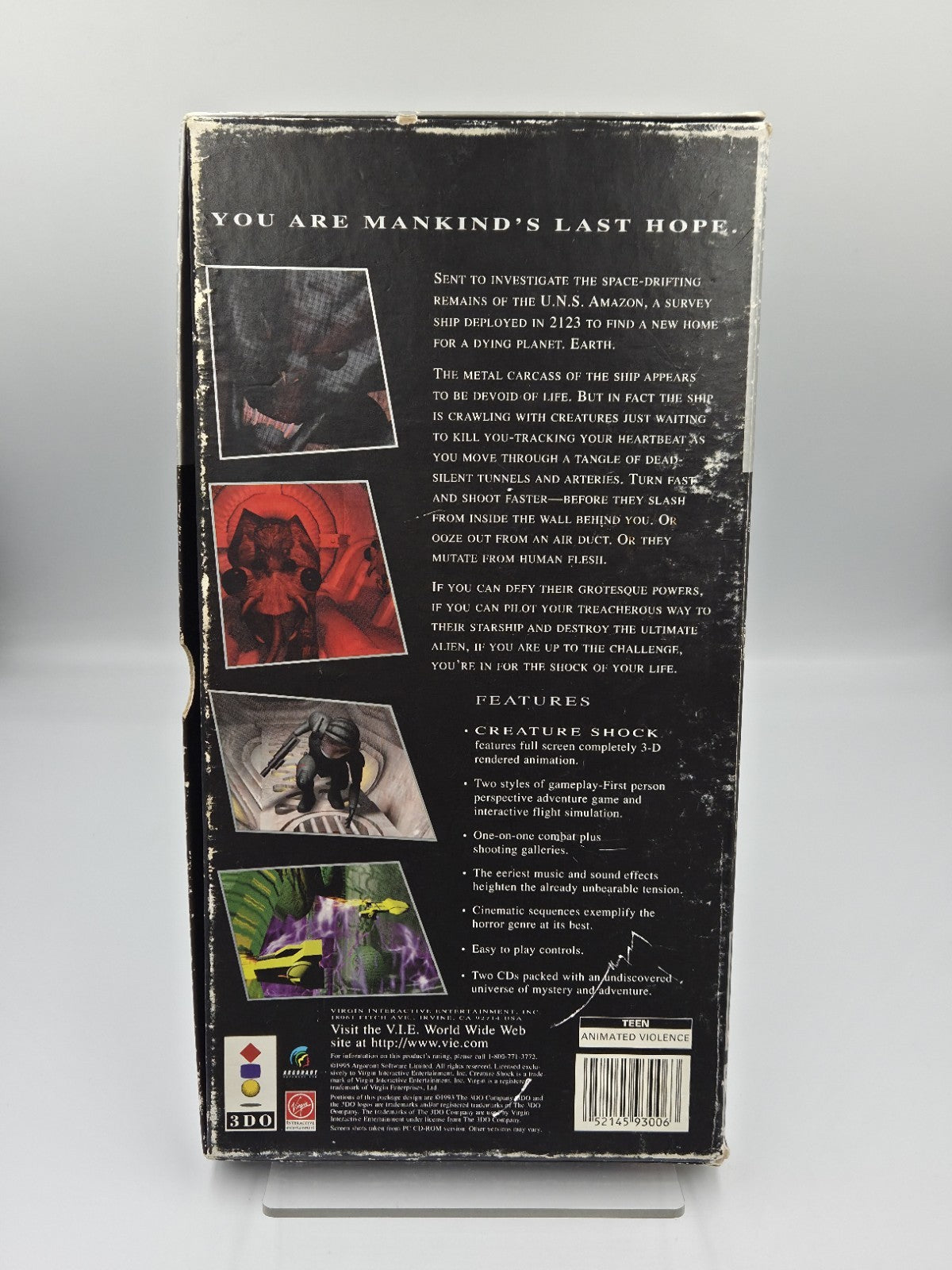 3DO Spiel Creature Shock mit OVP 2 Discs Long Box USA