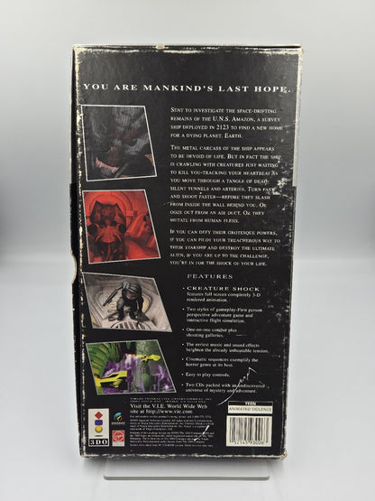 3DO Spiel Creature Shock mit OVP 2 Discs Long Box USA