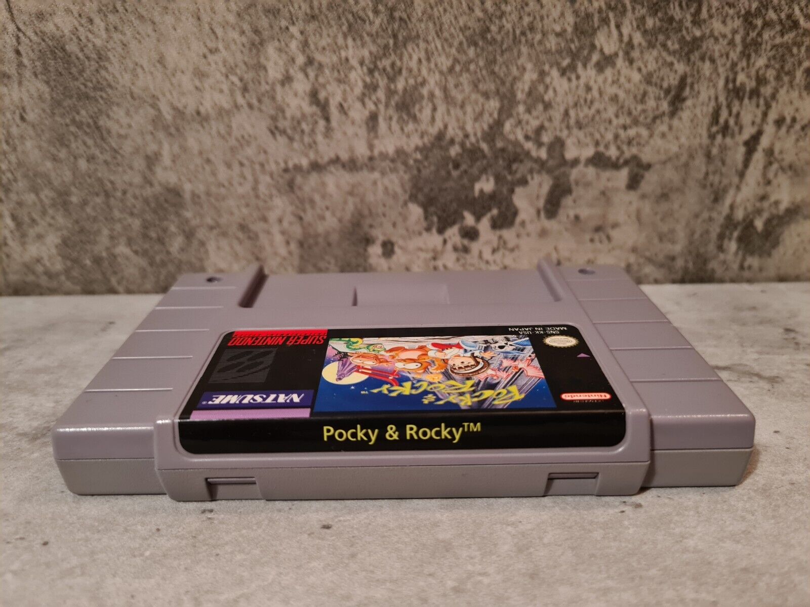 SNES Super Nintendo Pocky & Rocky NTSC USA Modul - T-Retro-Games 