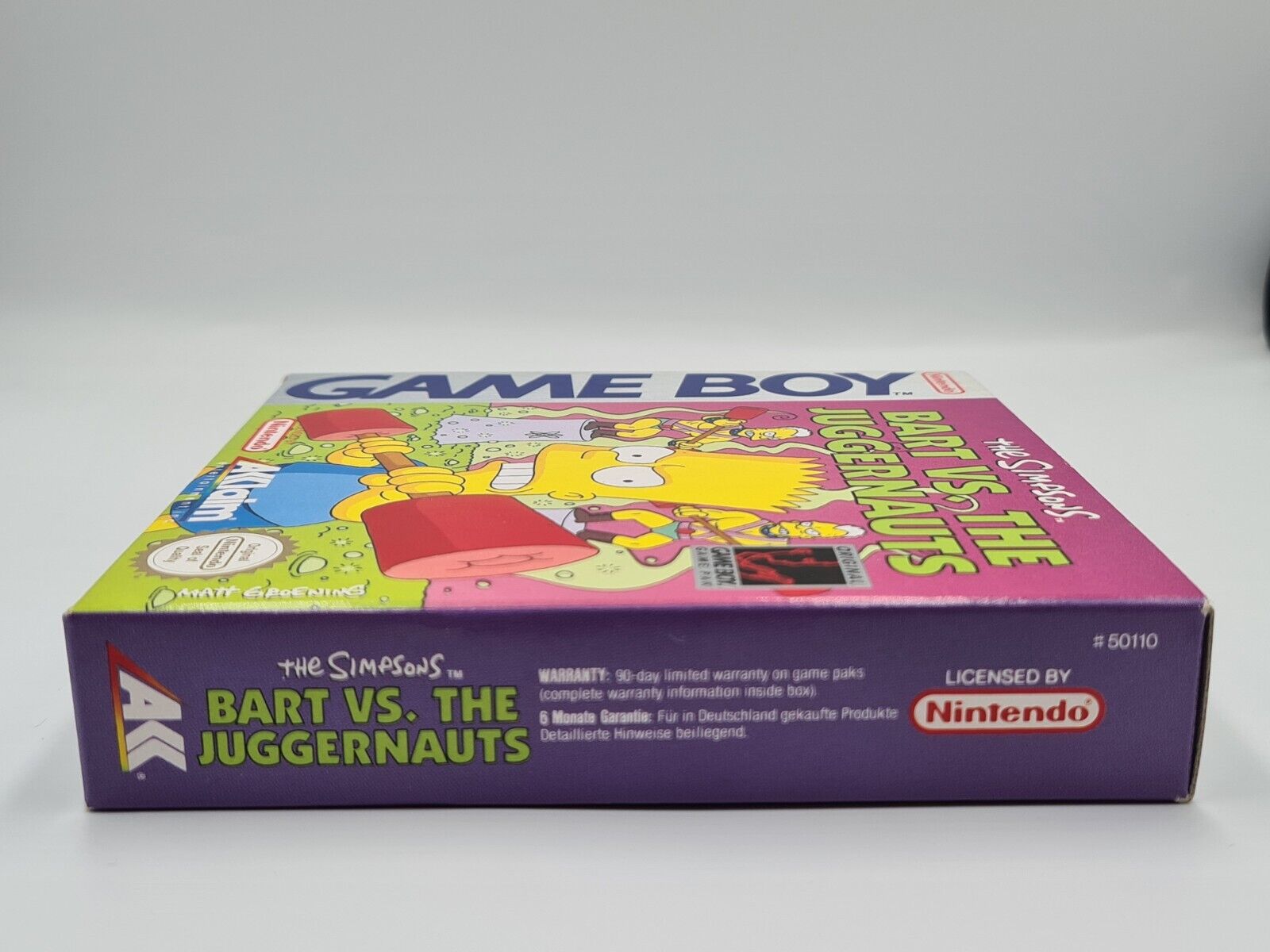 Nintendo Game Boy Classic Bart VS. The Juggernauts mit OVP und Anleitung NOE - T-Retro-Games 