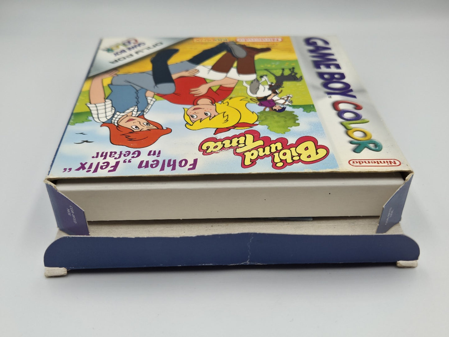 Game Boy Color Bibi und Tina Fohlen Felix in Gefahr mit OVP und Anleitung NOE