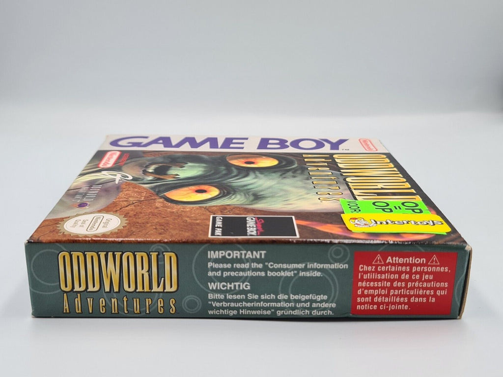 Nintendo Gameboy Classic Oddworld Adventures mit OVP und Anleitung EUR - T-Retro-Games 