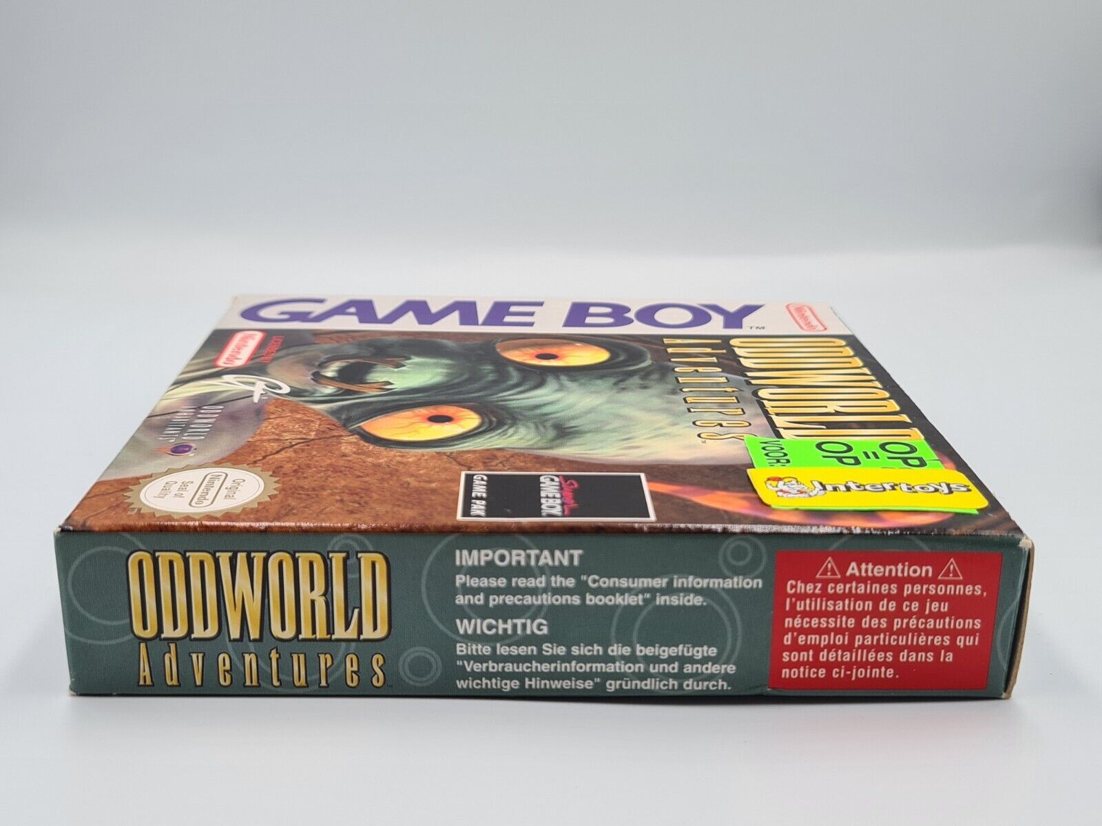 Nintendo Gameboy Classic Oddworld Adventures mit OVP und Anleitung EUR - T-Retro-Games 