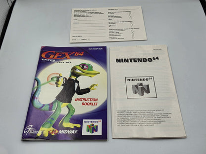 N64 Nintendo 64 Gex 64 Enter The Gecko mit OVP und Anleitung EUR