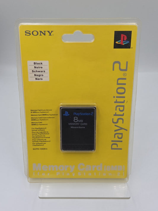PS2 Sony Playstation 2 Memory Card Sealed Neu New Black Schwarz SCPH-10020 E