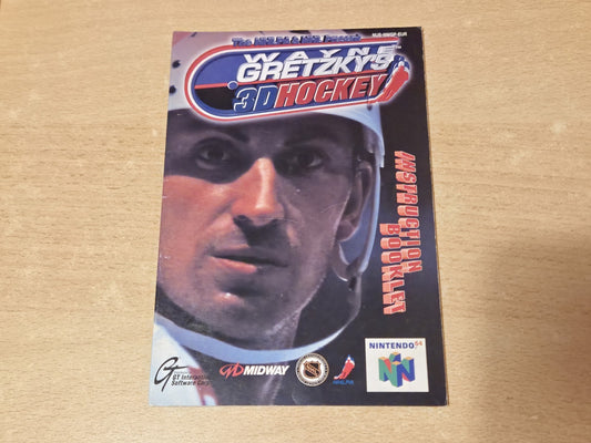 N64 Nintendo 64 Wayne Gretzky's 3D Hockey Spielanleitung Instruction Booklet EUR