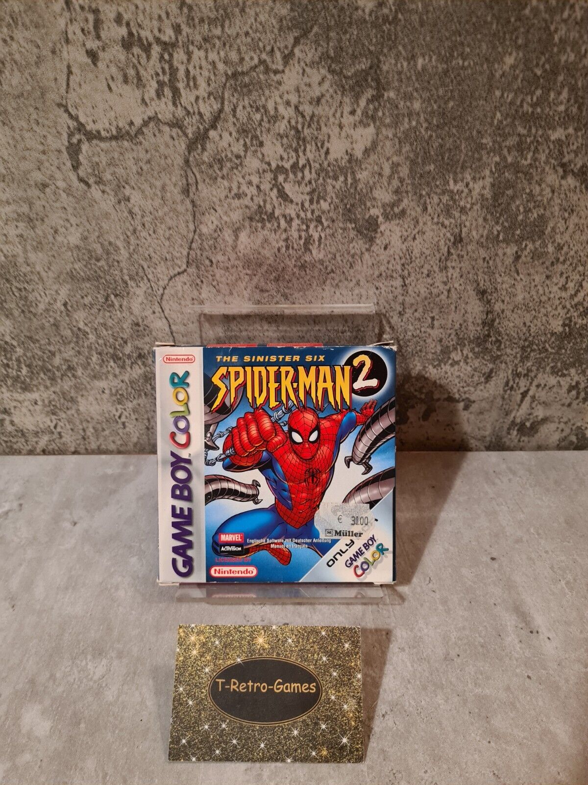 Nintendo Gameboy Color Spider-Man 2 The Sinister Six mit OVP und Anleitung EUR - T-Retro-Games 
