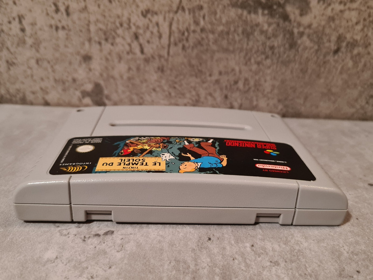 SNES Super Nintendo TinTin Le Temple Du Soleil FAH Modul