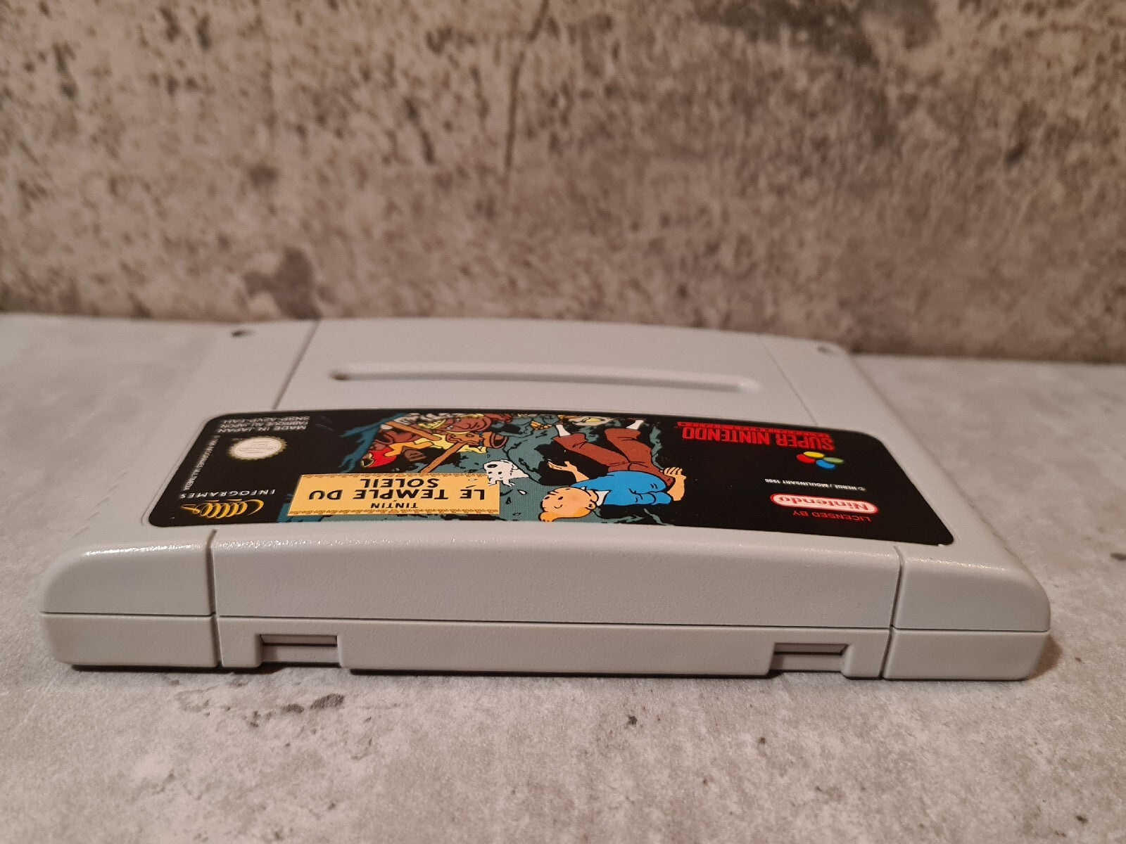 SNES Super Nintendo TinTin Le Temple Du Soleil FAH Modul