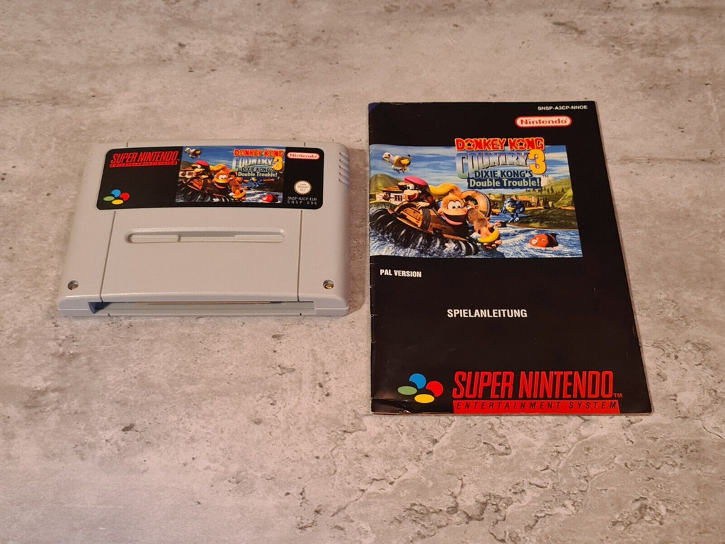 SNES Super Nintendo Donkey Kong Country 3 mit OVP und Anleitung NOE - T-Retro-Games 