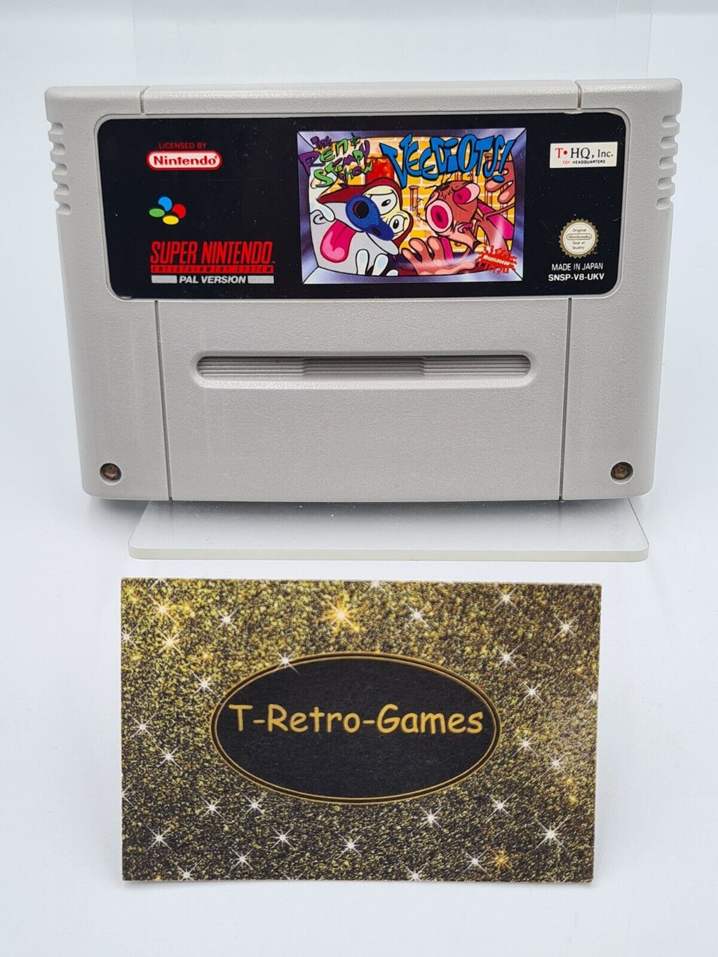 SNES Super Nintendo The Ren & Stimpy Show Veediots! Modul UKV - T-Retro-Games 