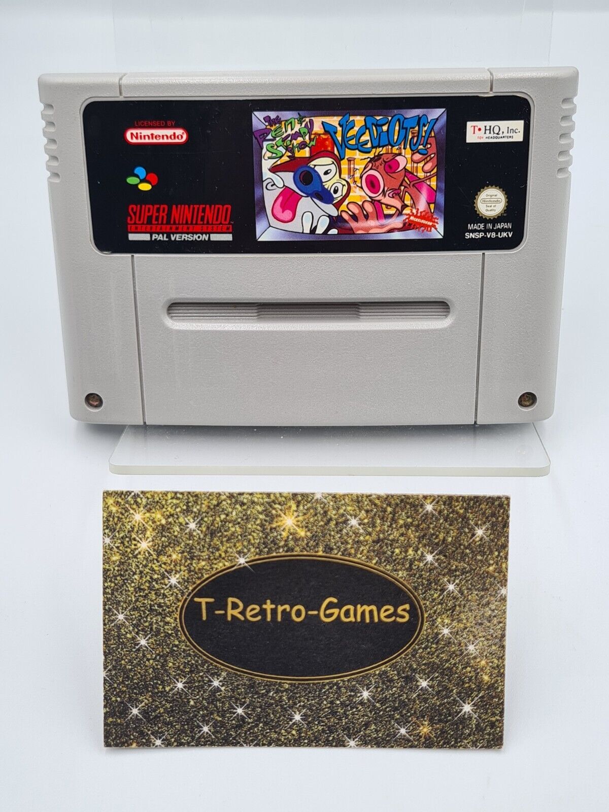 SNES Super Nintendo The Ren & Stimpy Show Veediots! Modul UKV - T-Retro-Games 