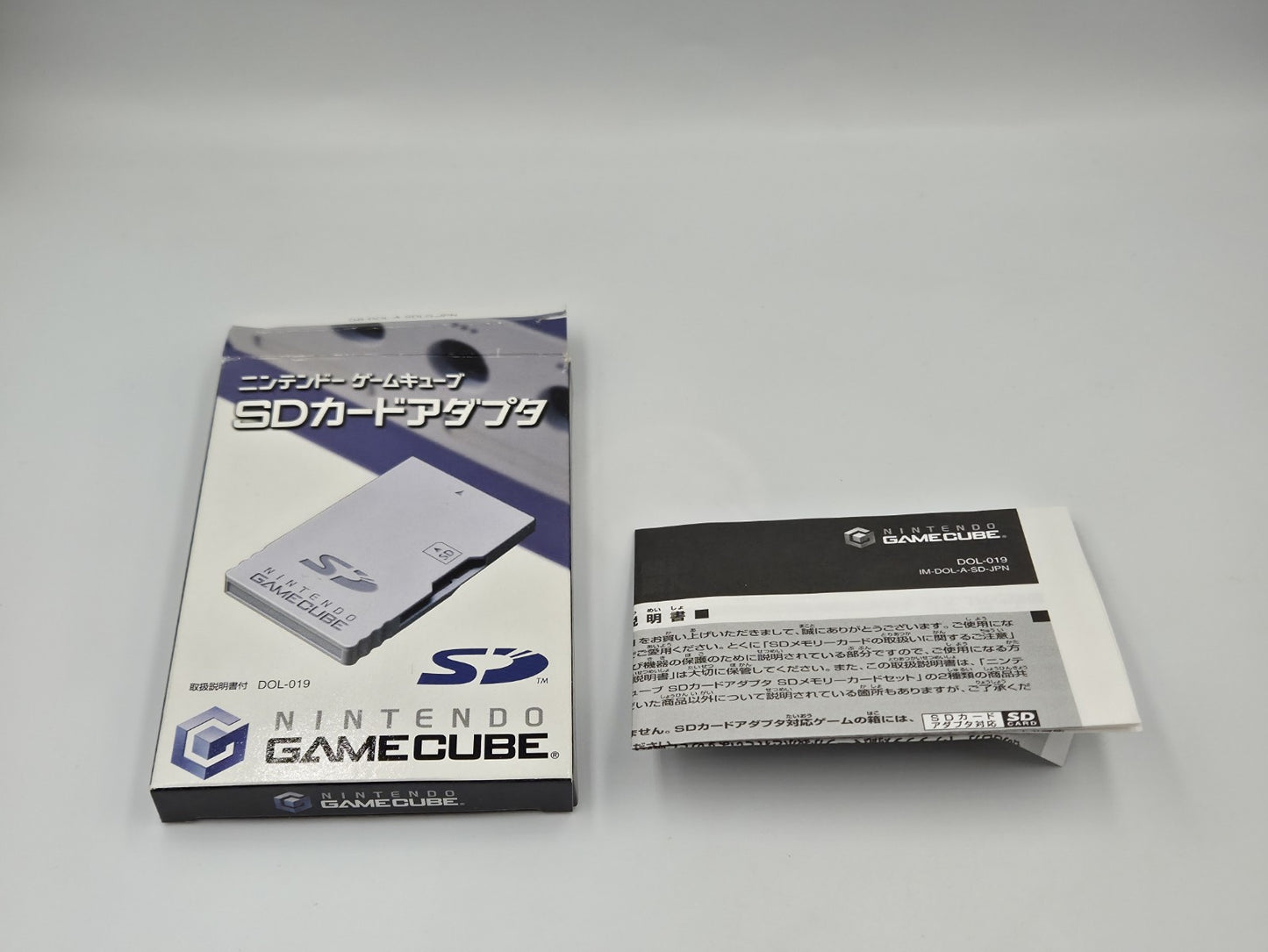 Nintendo GameCube Japan OEM SD Card DOL-019  Leer OVP Empty Box mit Anleitung