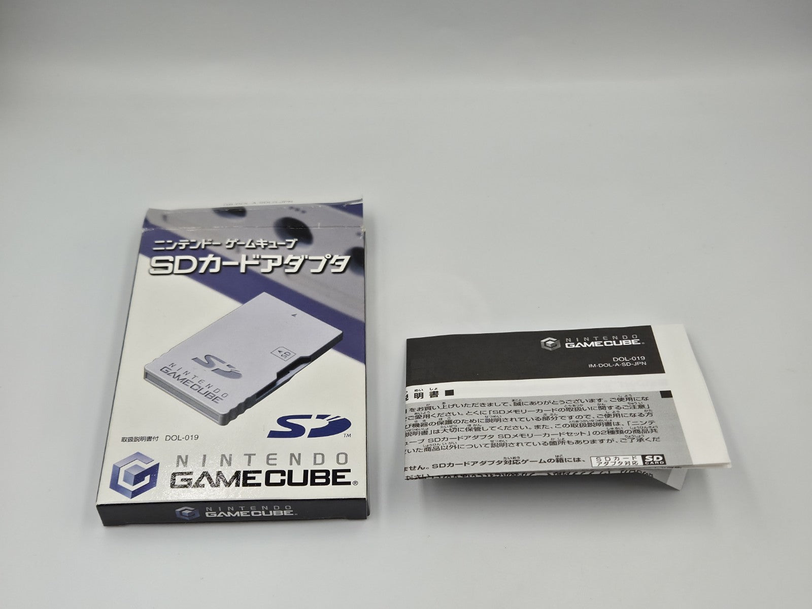 Nintendo GameCube Japan OEM SD Card DOL-019  Leer OVP Empty Box mit Anleitung