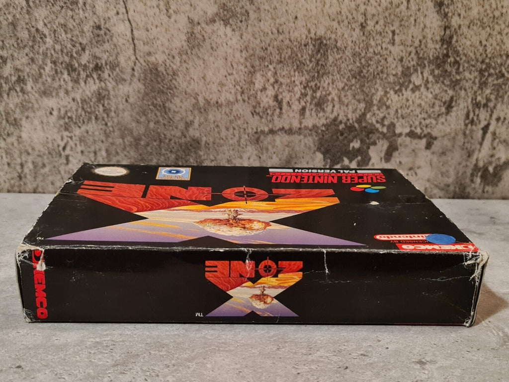 SNES Super Nintendo X-Zone mit OVP und Anleitung SCN - T-Retro-Games 