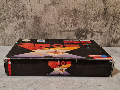 SNES Super Nintendo X-Zone mit OVP und Anleitung SCN - T-Retro-Games 