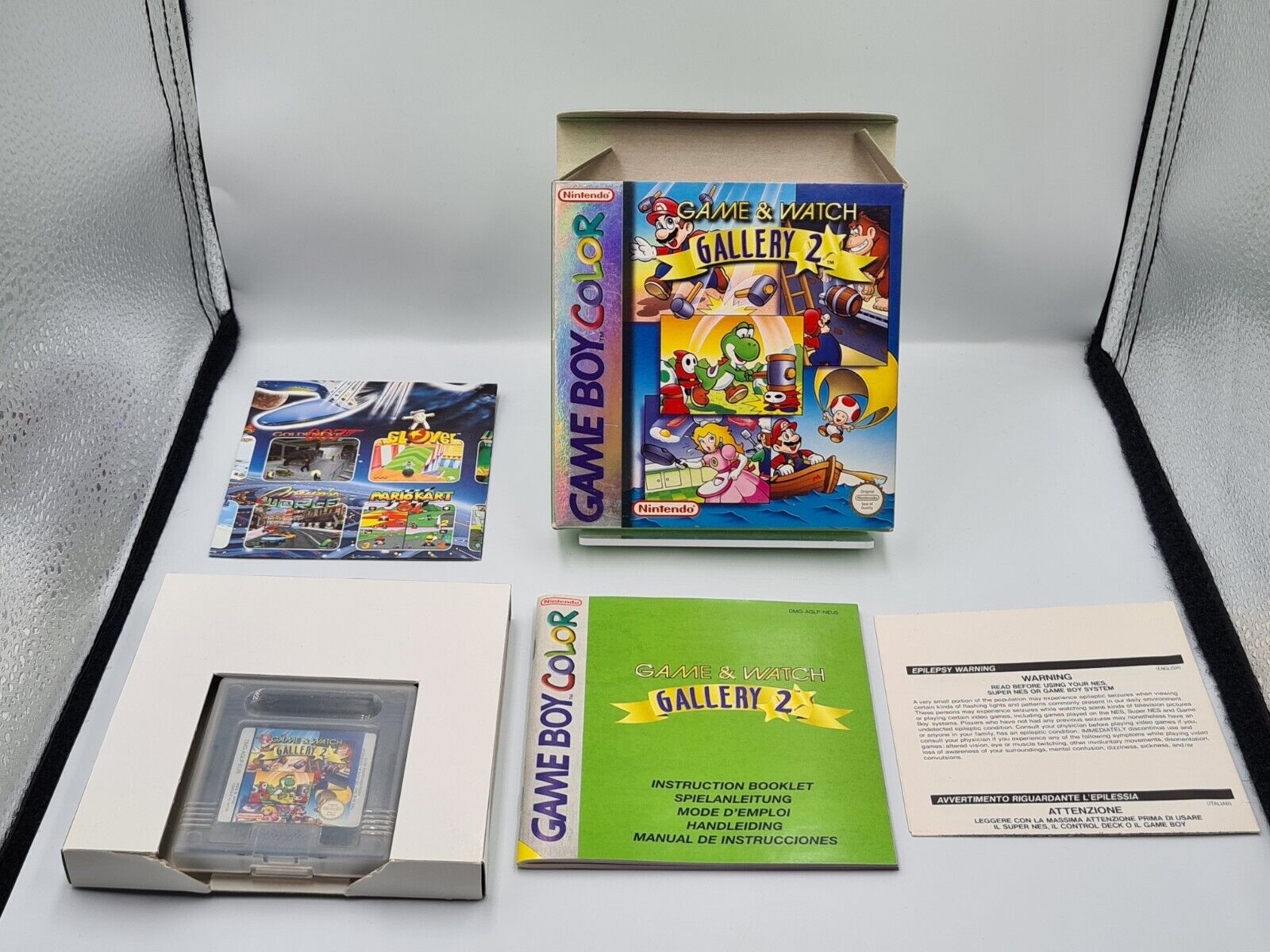 Nintendo Game Boy Color Spiel Game & Watch Gallery 2 mit OVP und Anleitung EUR - T-Retro-Games 