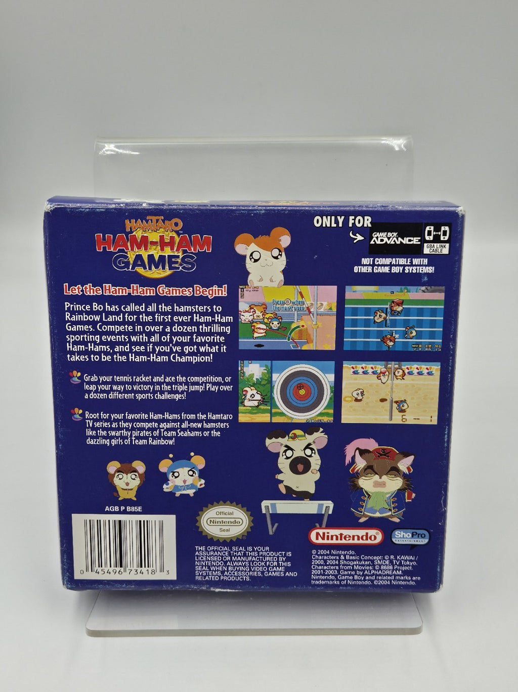 Nintendo Game Boy Advance Hamtaro Ham-Ham Games mit OVP und Anleitung USA