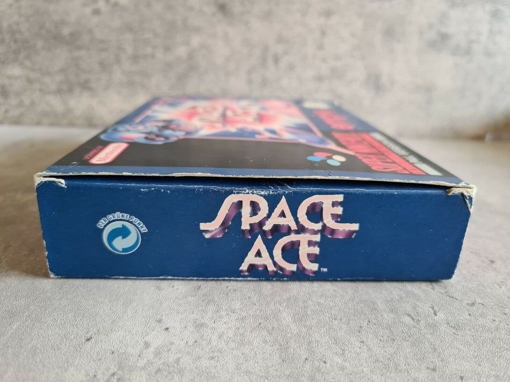 SNES Super Nintendo Space Ace mit OVP und Anleitung NOE - T-Retro-Games 