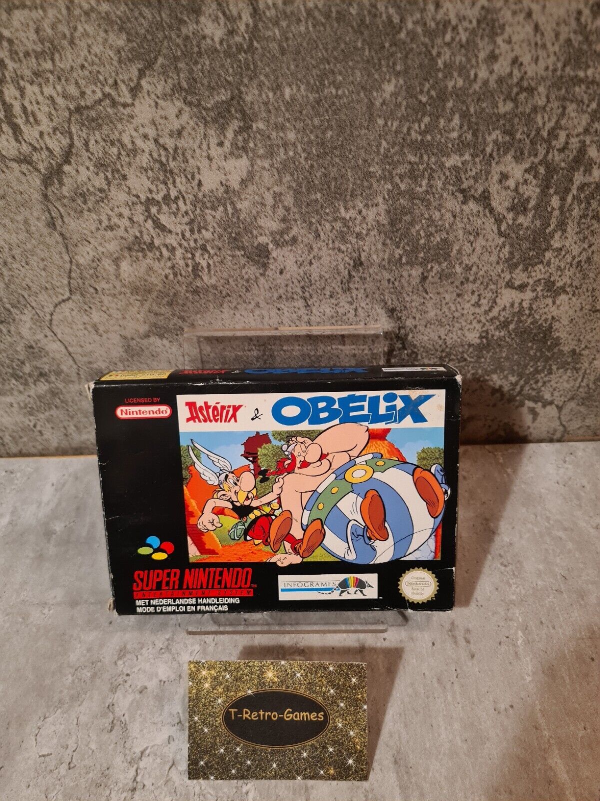 SNES Super Nintendo Asterix & Obelix mit OVP und Anleitung FAH - T-Retro-Games 