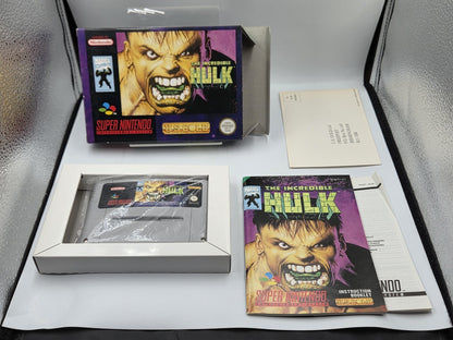 SNES Super Nintendo The Incredible Hulk mit OVP und Anleitung EUR