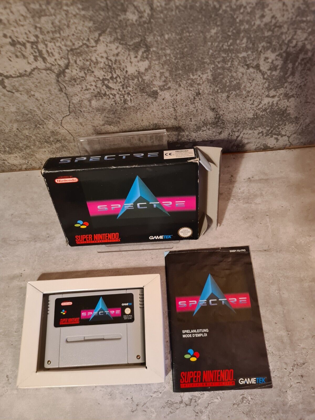 SNES Super Nintendo Spectre mit OVP und Anleitung FRG - T-Retro-Games 