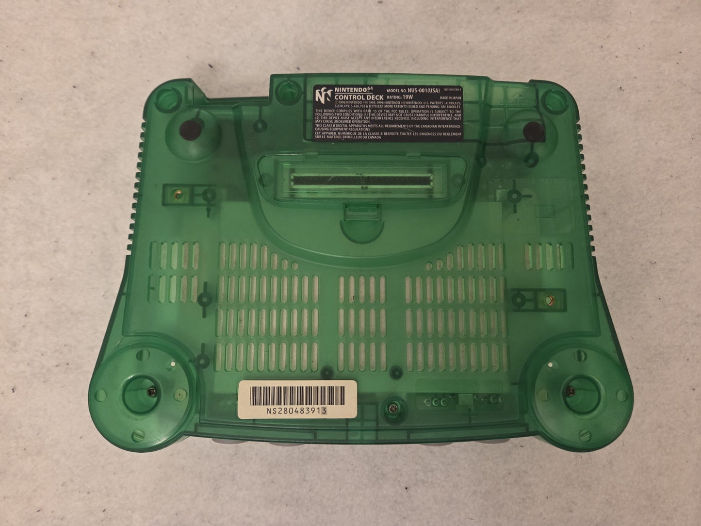 Nintendo 64 N64 Konsole Clear Green  Jungle Green  + Controller + Kabel USA