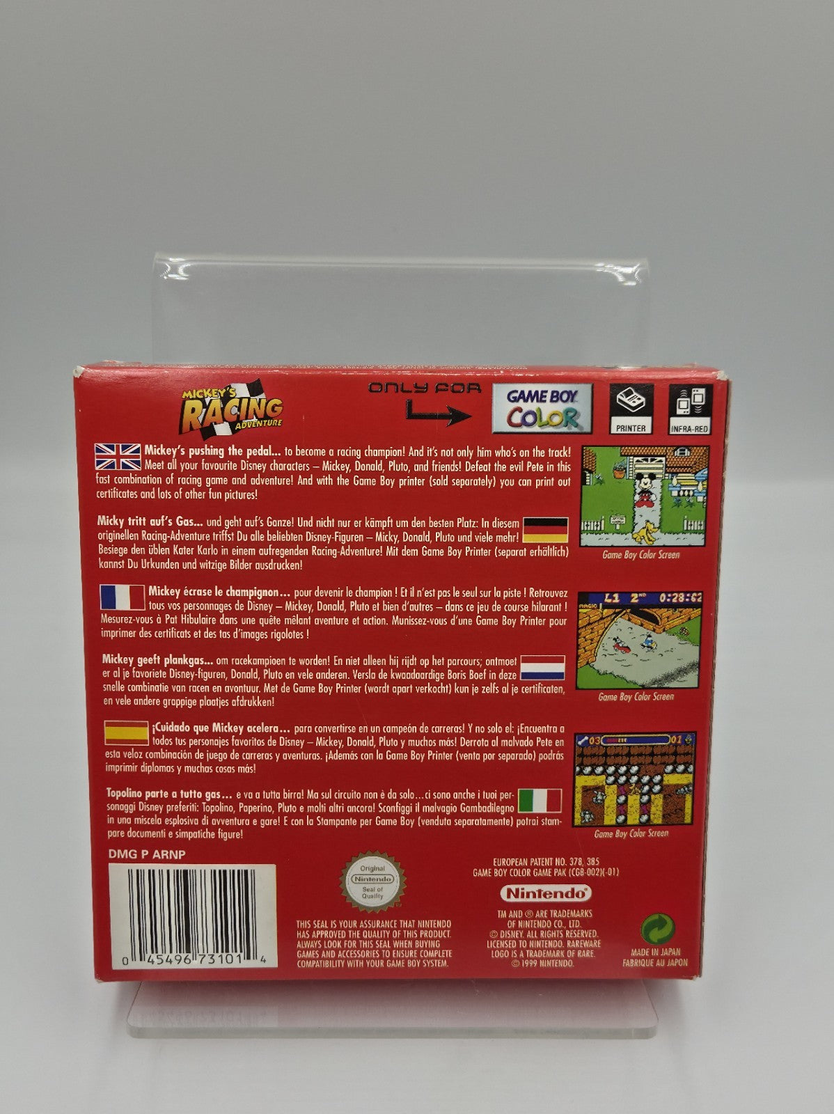 Nintendo Game Boy Color Mickey's Racing Adventure mit OVP und Anleitung EUR