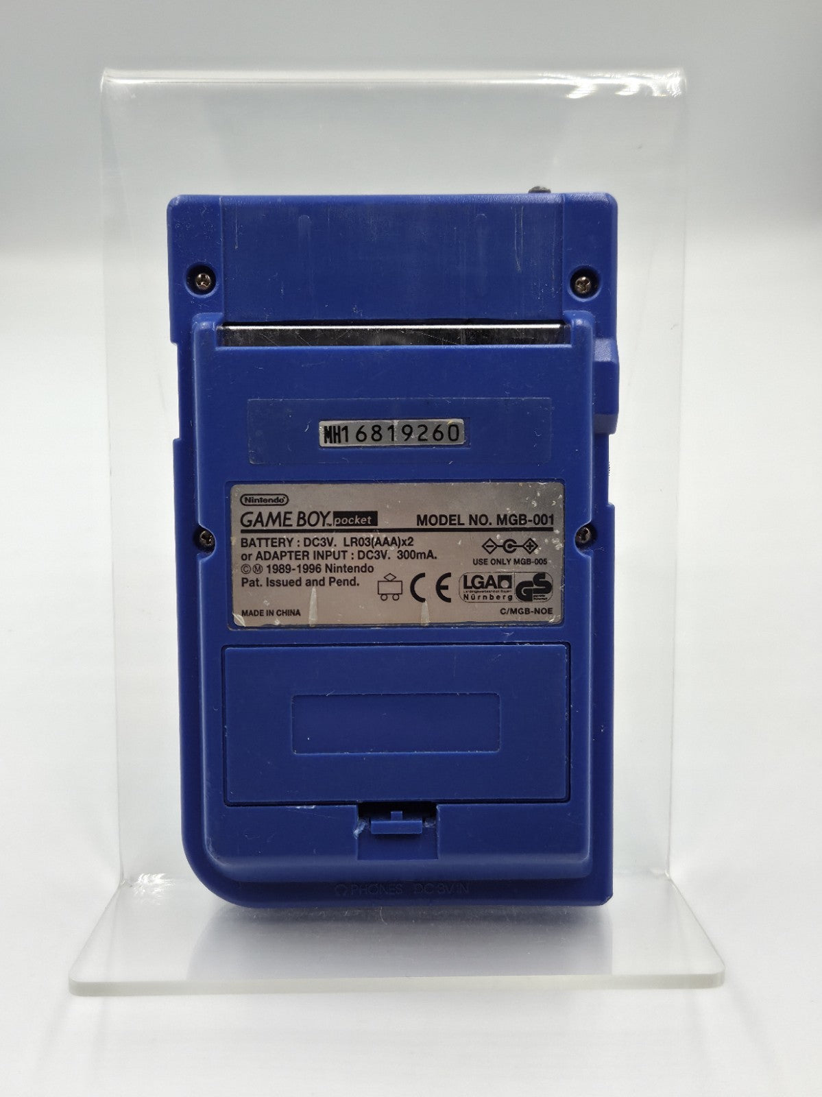 Nintendo Game Boy Pocket Blau Blue Konsole Console mit Case  