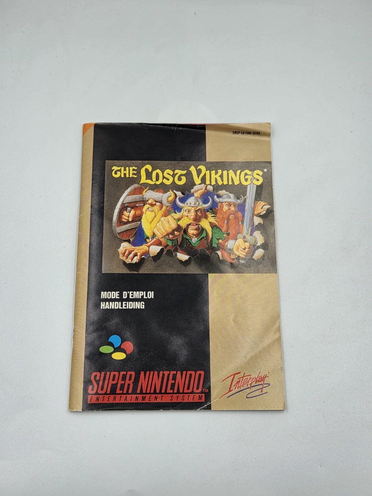 SNES Super Nintendo The Lost Vikings mit OVP und Anleitung FAH/SFRA