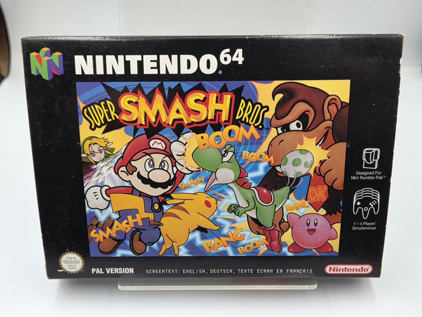 N64 Nintendo 64 Super Smash Bros. mit OVP und Anleitung EUR