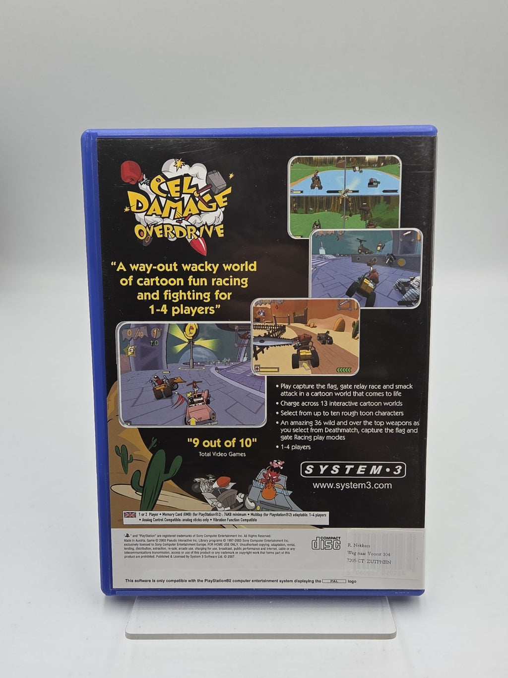 PS2 Playstation 2 Spiel Cel Damage Overdrive mit OVP und Anleitung Englisch
