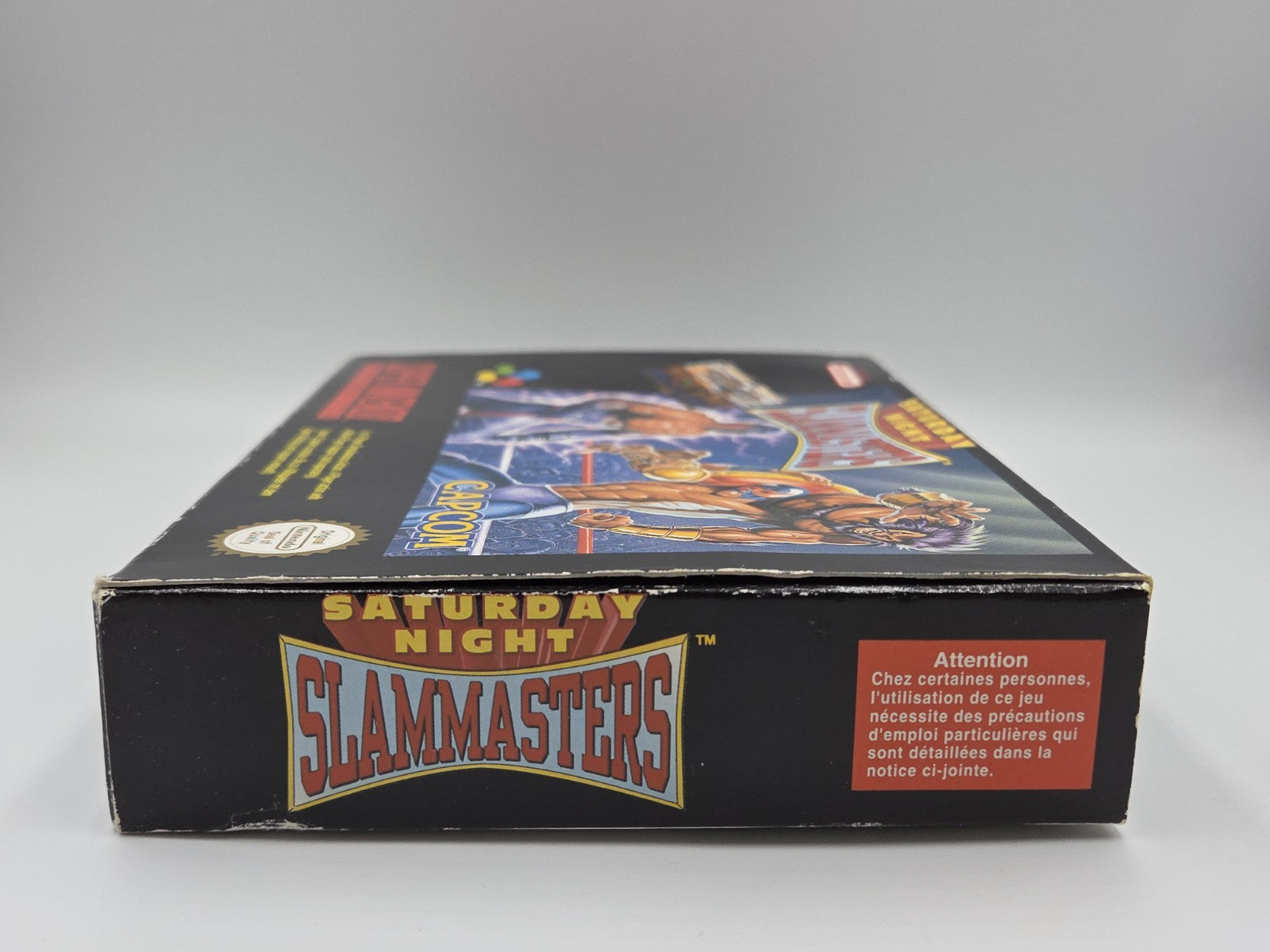 SNES Super Nintendo Spiel Saturday Night Slammasters mit OVP und Anleitung EUR
