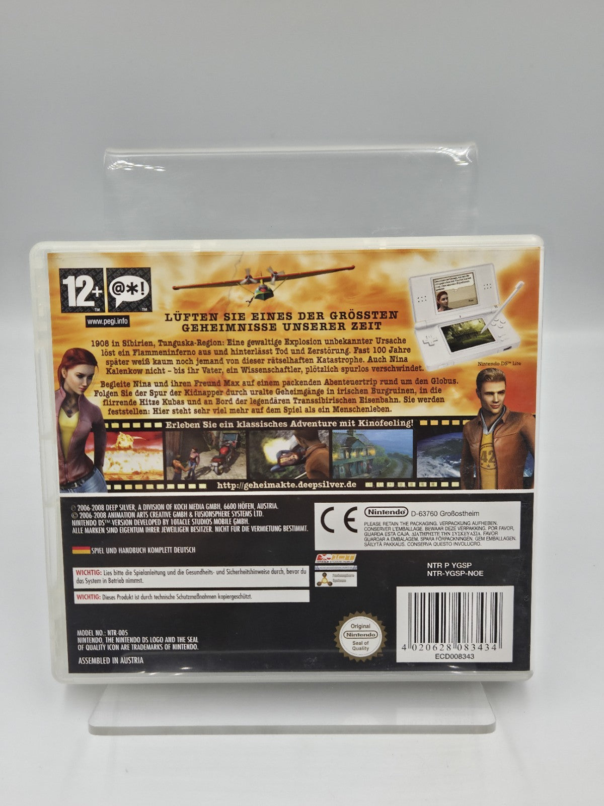 Nintendo DS Spiel Geheimakte Tunguska mit OVP und Anleitung NOE