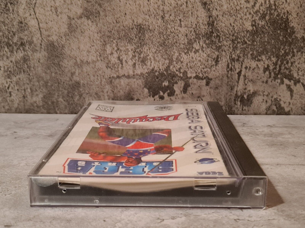 Sega Saturn Decathlete mit OVP und Anleitung NTSC-USA - T-Retro-Games 