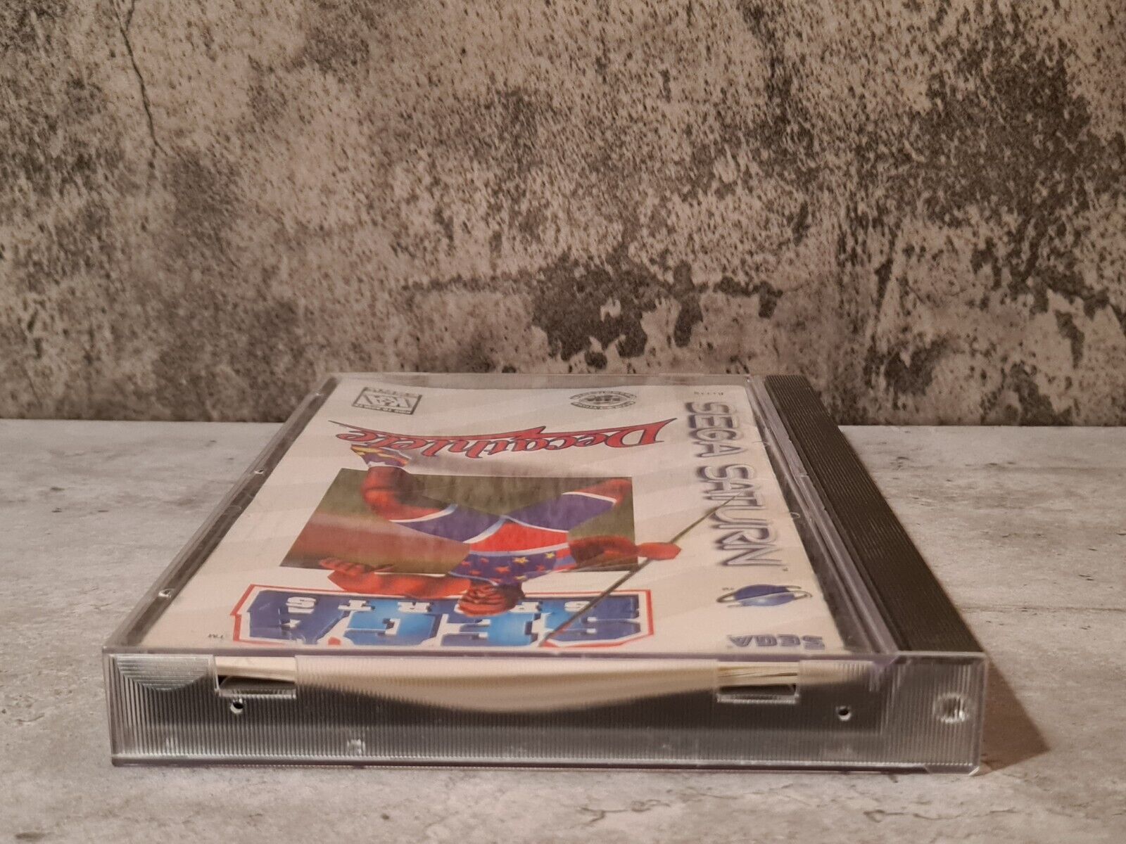 Sega Saturn Decathlete mit OVP und Anleitung NTSC-USA - T-Retro-Games 