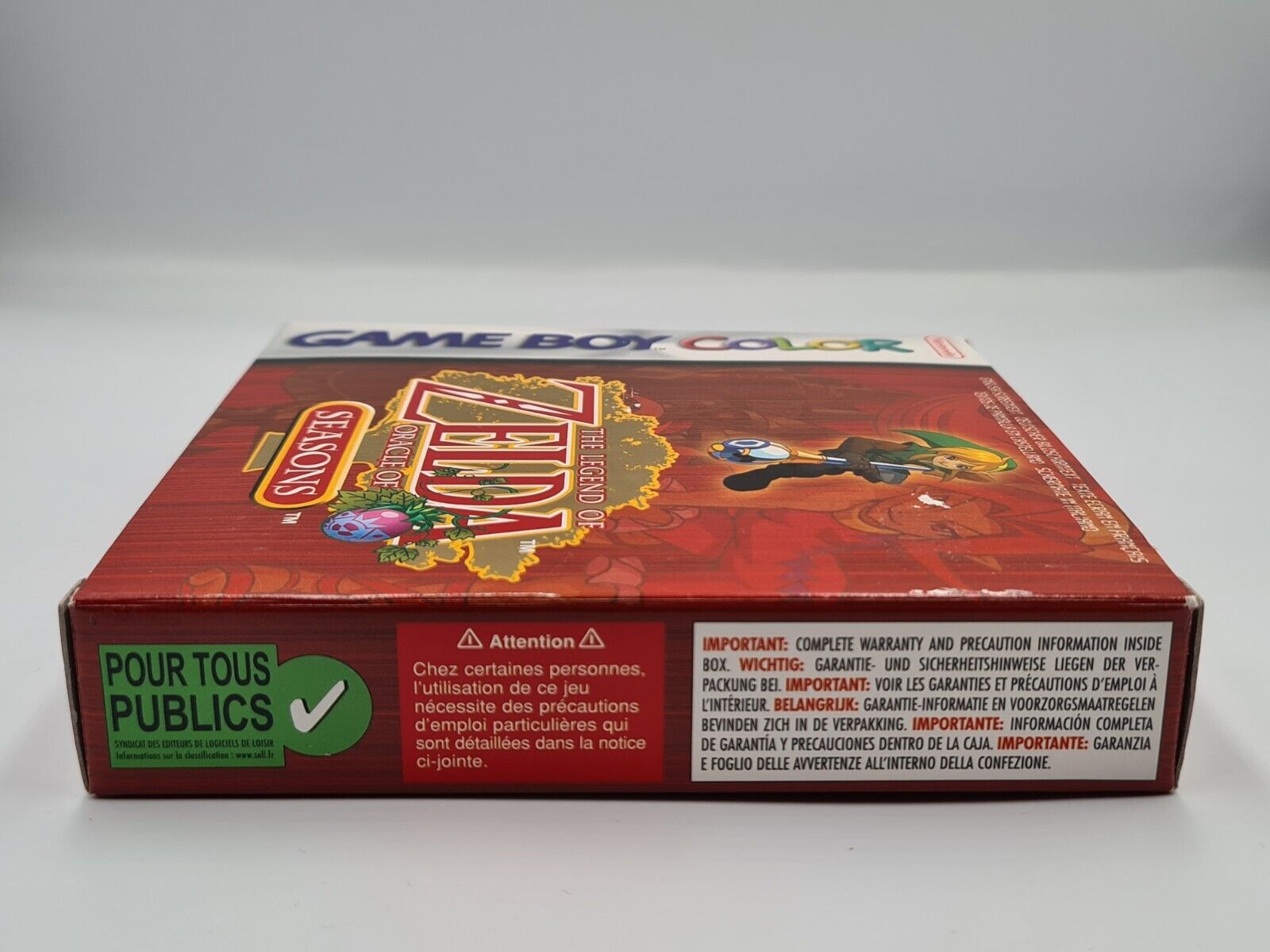 Game Boy Color The Legend of Zelda Oracle of Seasons mit OVP und Anleitung EUR - T-Retro-Games 